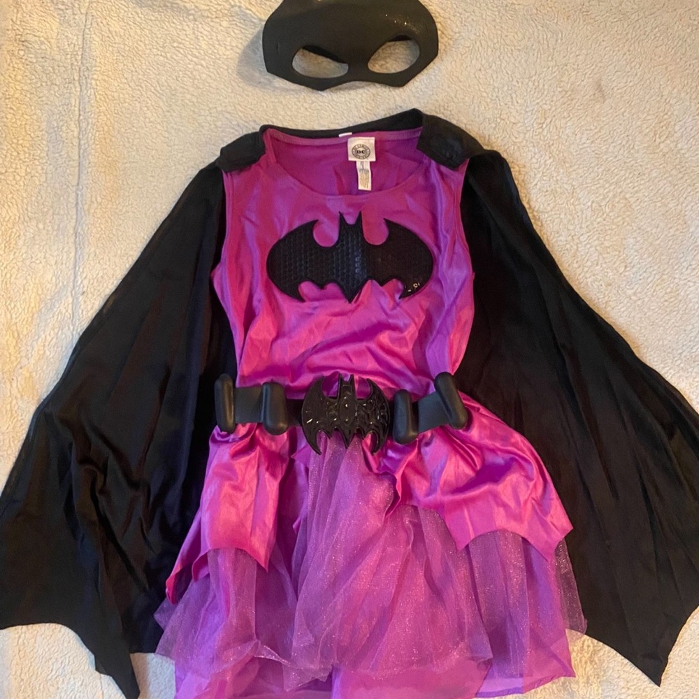 Batgirl Superhero Costume in Purple and Black